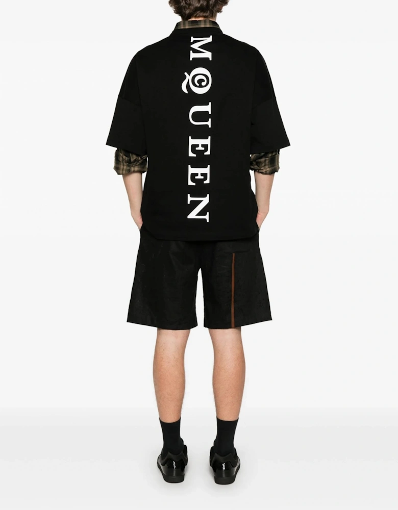 Exploded Logo Over Fit T-shirt Black