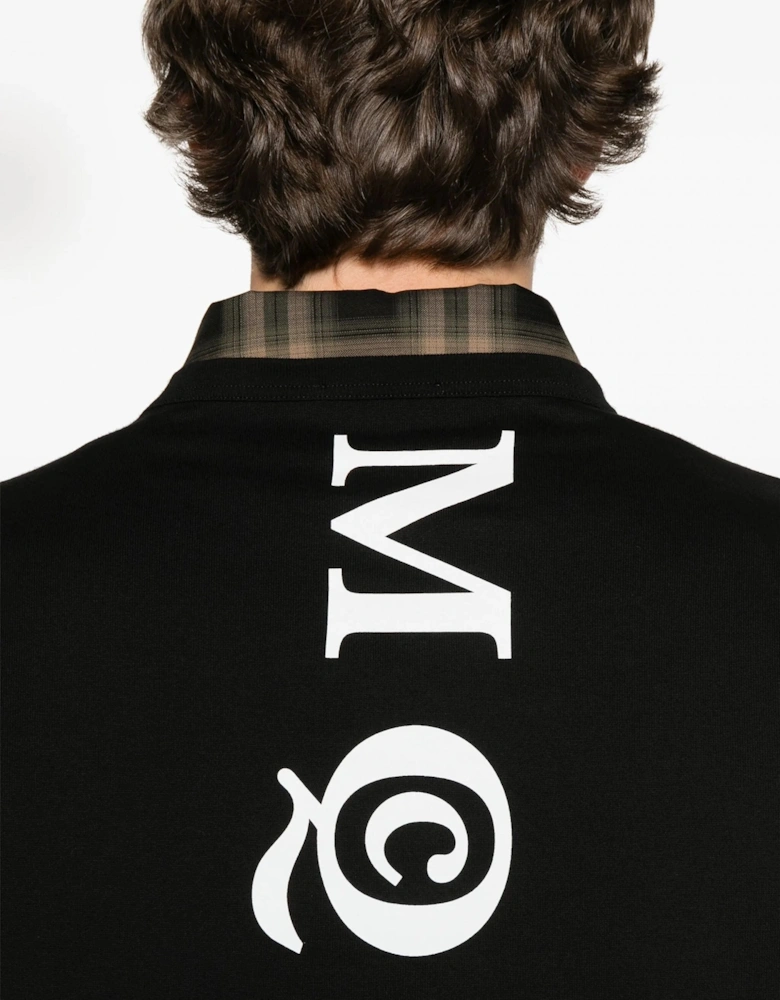 Exploded Logo Over Fit T-shirt Black