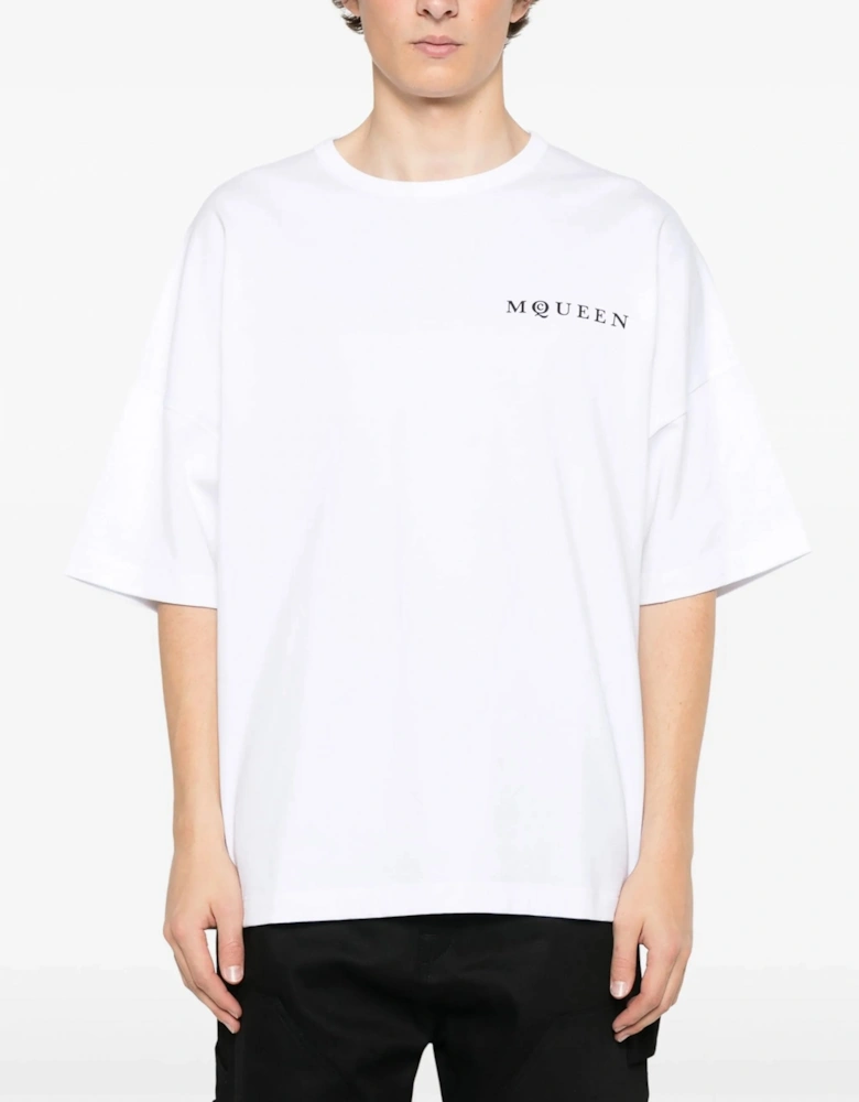 Exploded Logo Over Fit T-shirt White