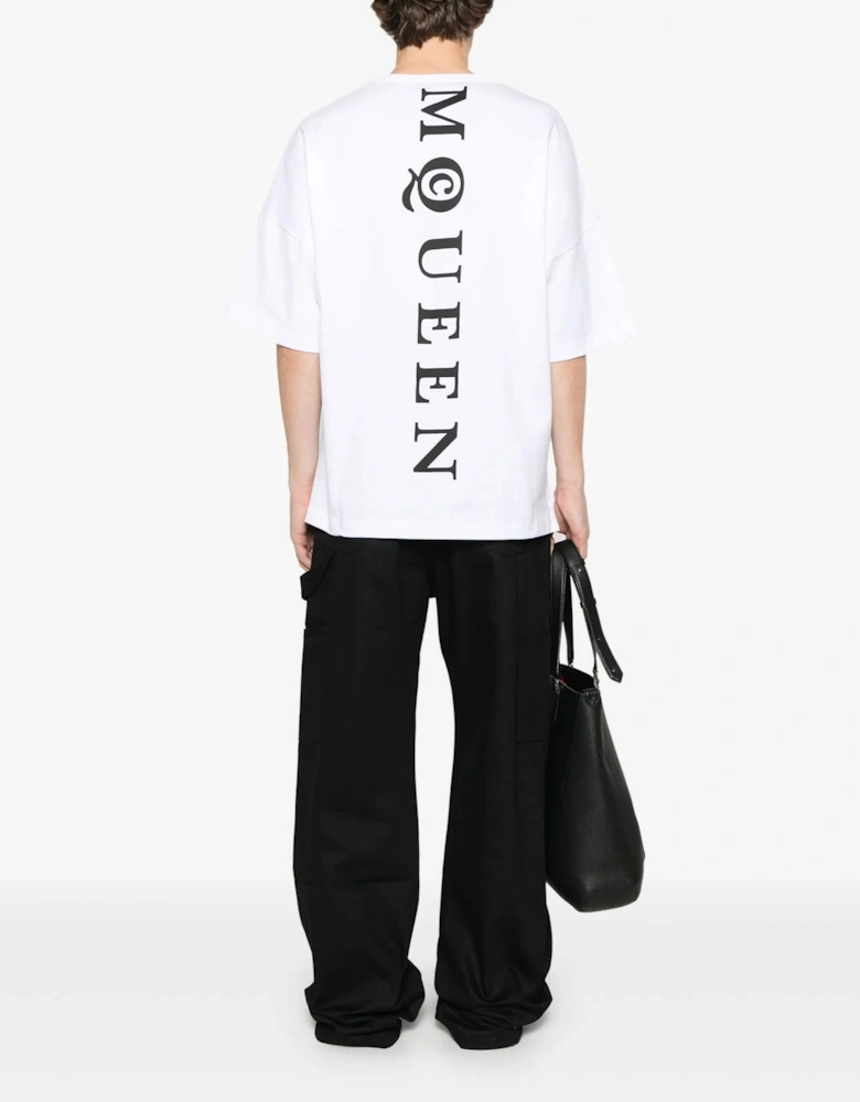 Exploded Logo Over Fit T-shirt White