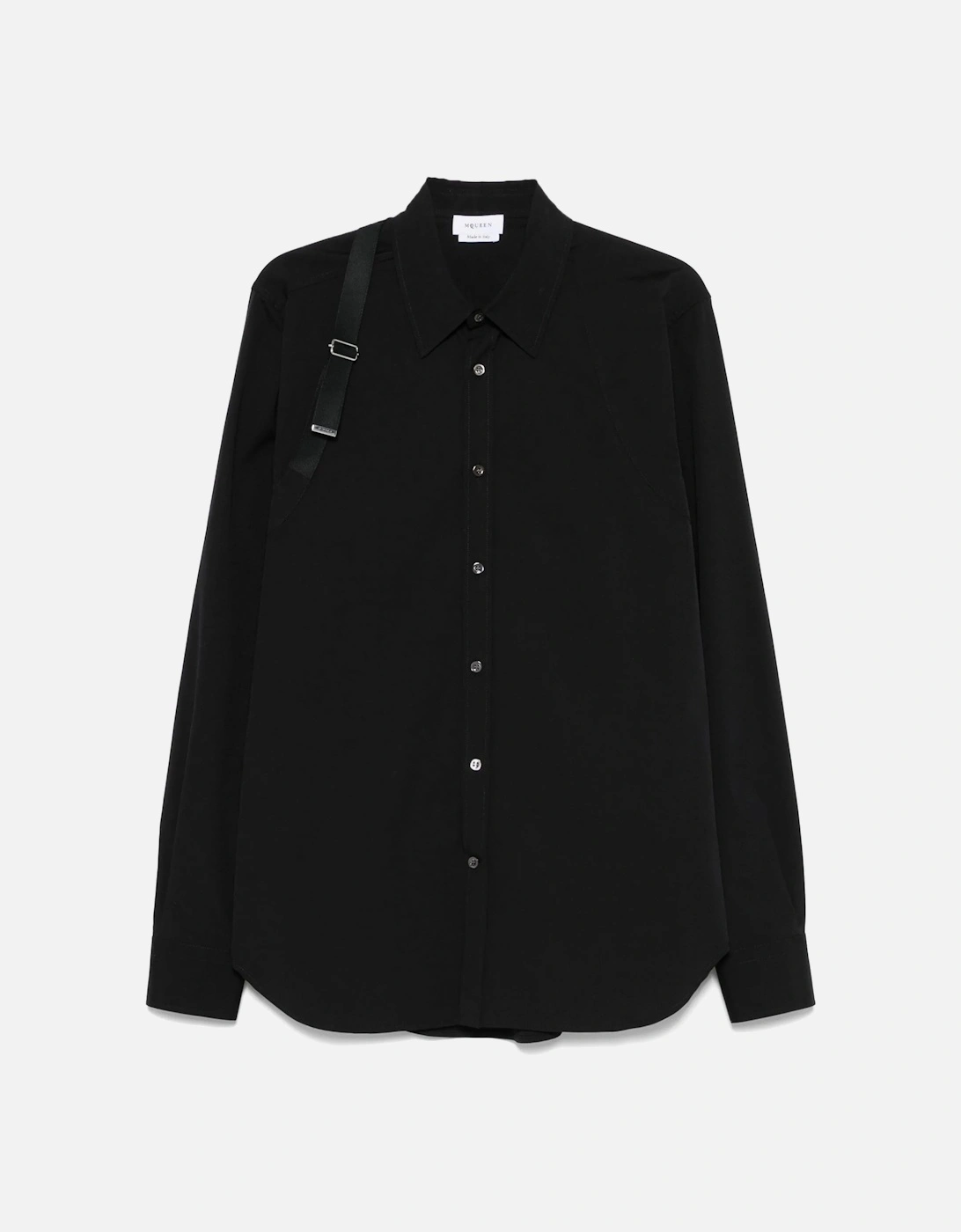 Poplin Stretch Harness Shirt Black, 5 of 4