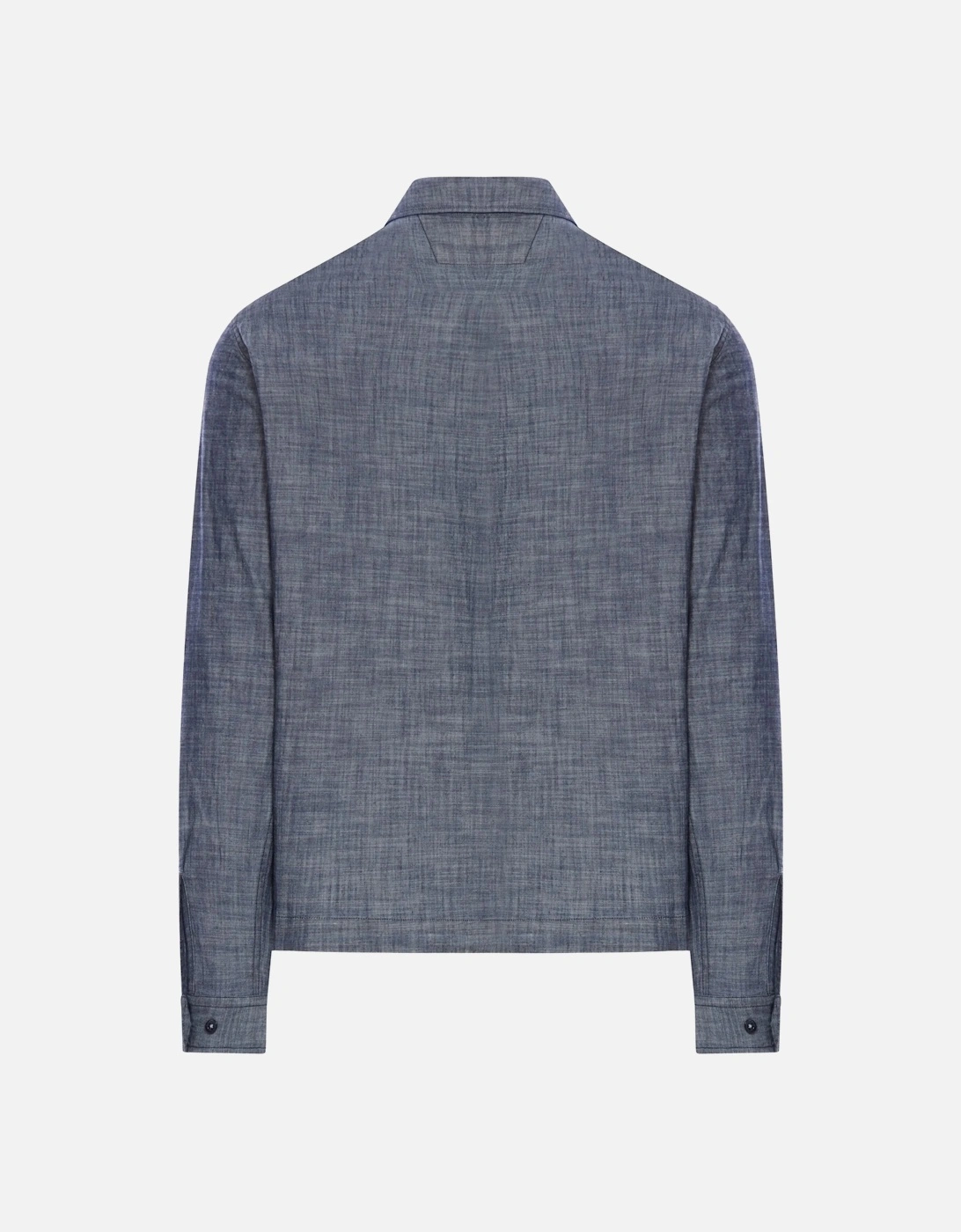 Chambray Patch Logo Shirt Blue