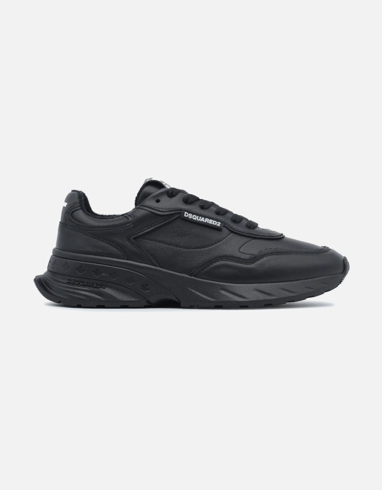 Leather Sneakers Black