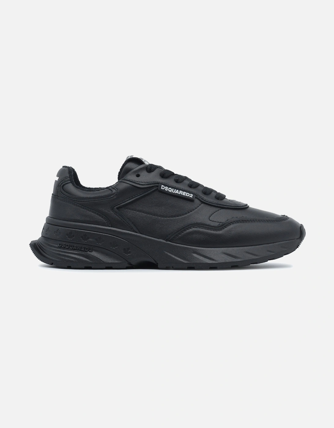 Dsquared2 Men's Leather Sneakers Black - Size: 8