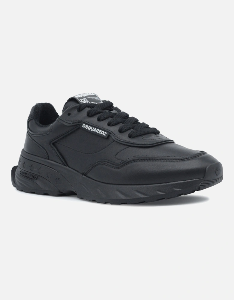 Leather Sneakers Black