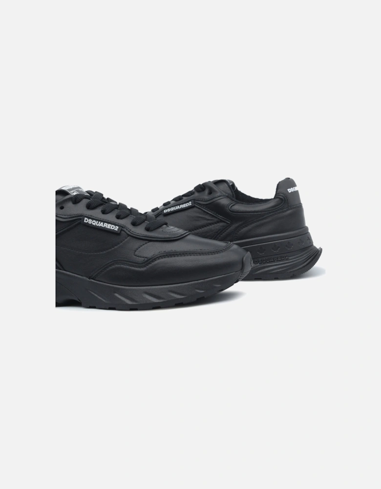 Leather Sneakers Black