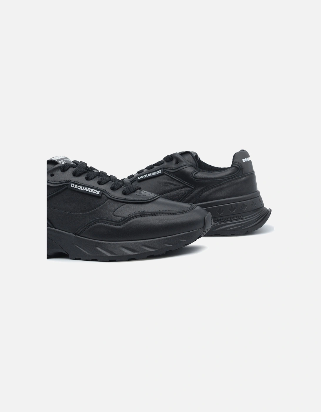 Leather Sneakers Black