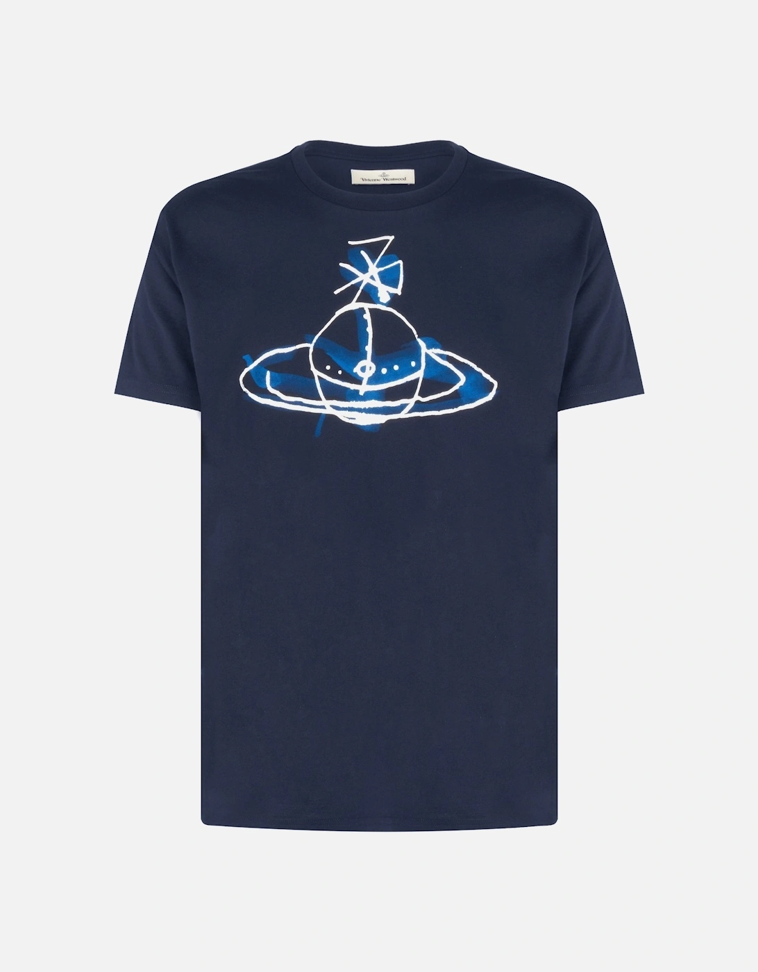 Drawn Orb Classic T-shirt Navy, 4 of 3