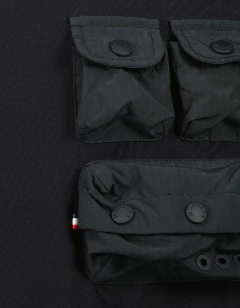 Pocket Cotton T-Shirt Black