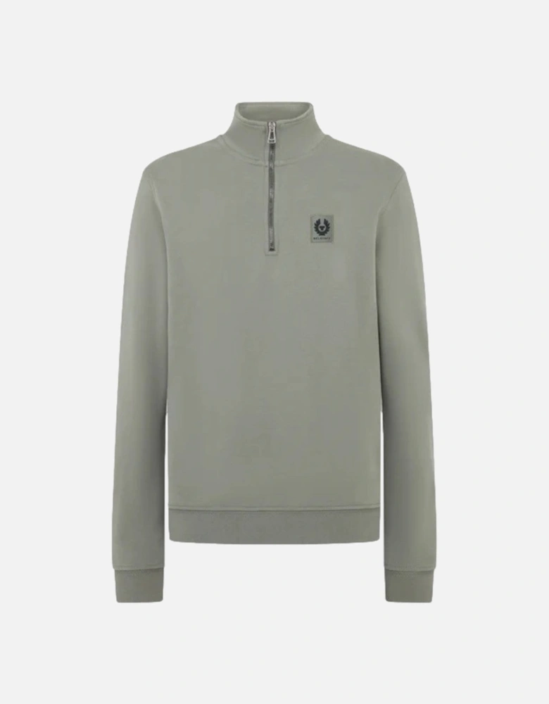 Quarter Zip Sweatshirt Sage Green