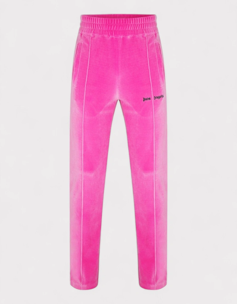 Velvet Track Pants Pink