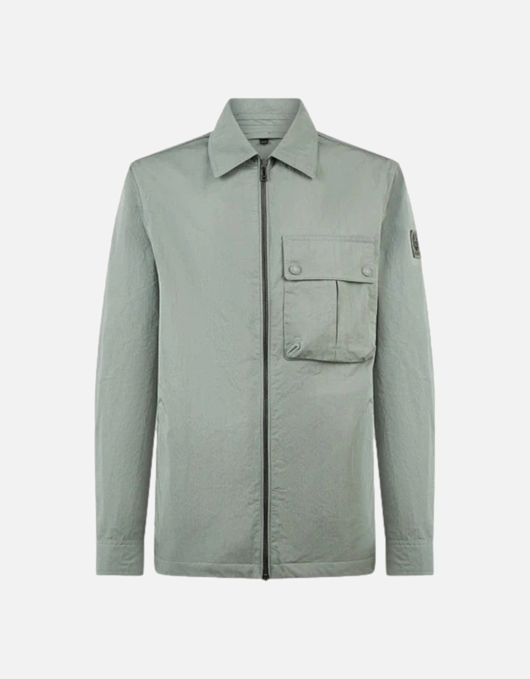Men's Belstaff Drome Overshirt A1-25 Sage Green - Size: 2XL