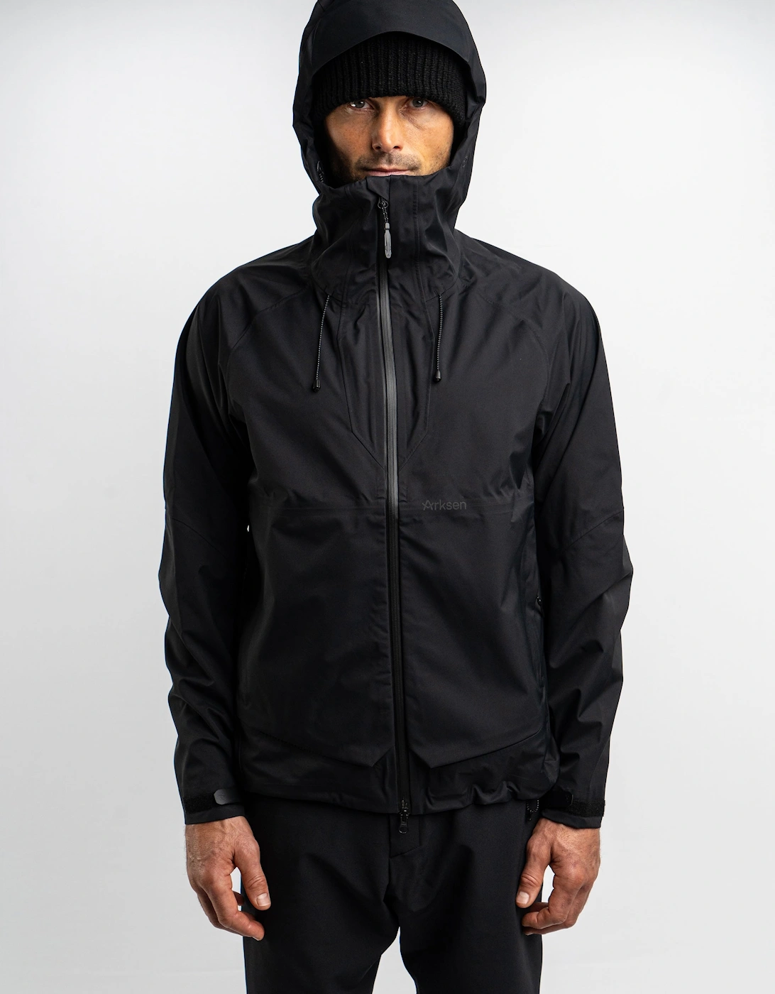 Arksen Men's Idun Waterproof Jacket - Black - Size: 38/Regular