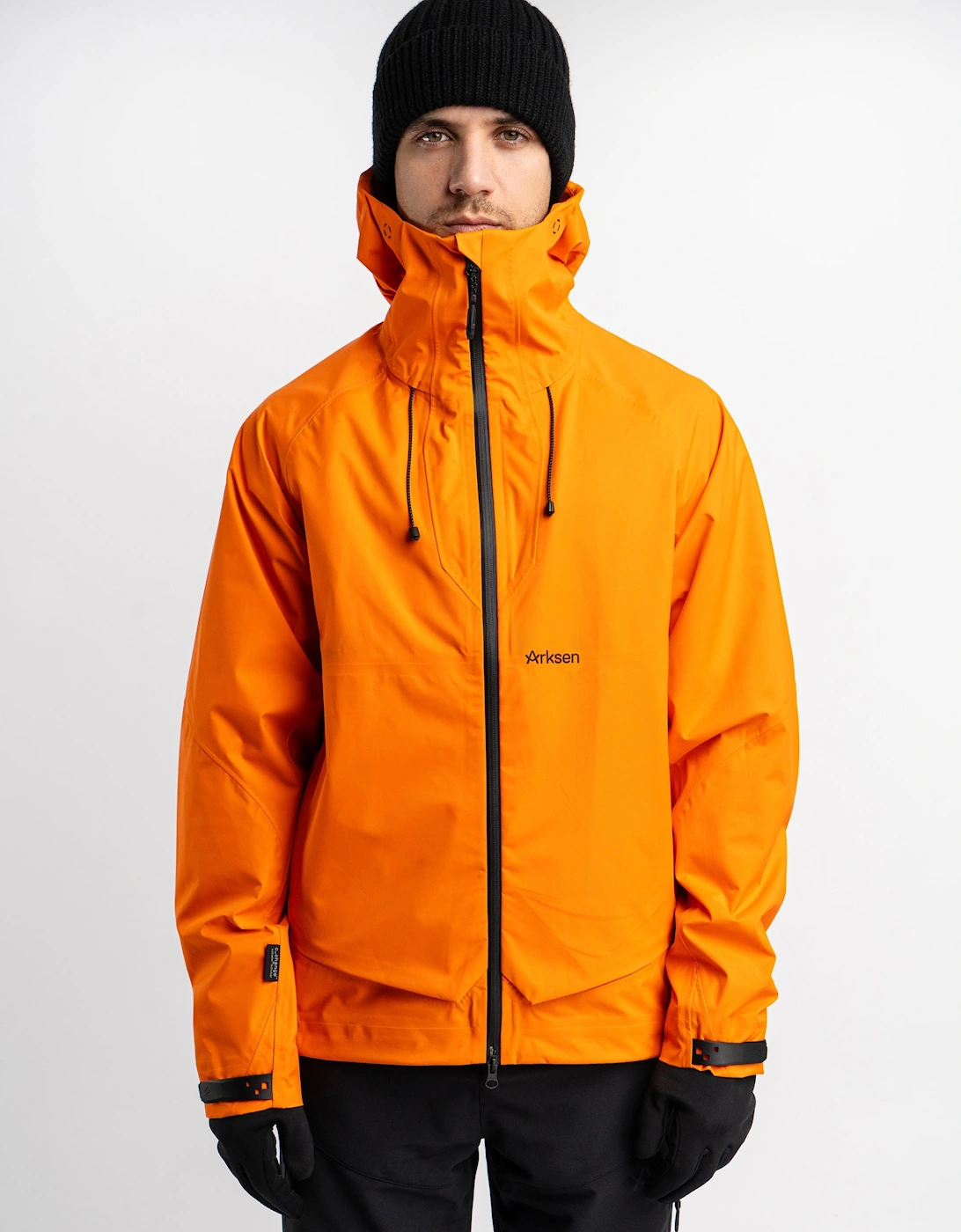 Arksen Men's Idun Waterproof Jacket - Orange - Size: 38/Regular