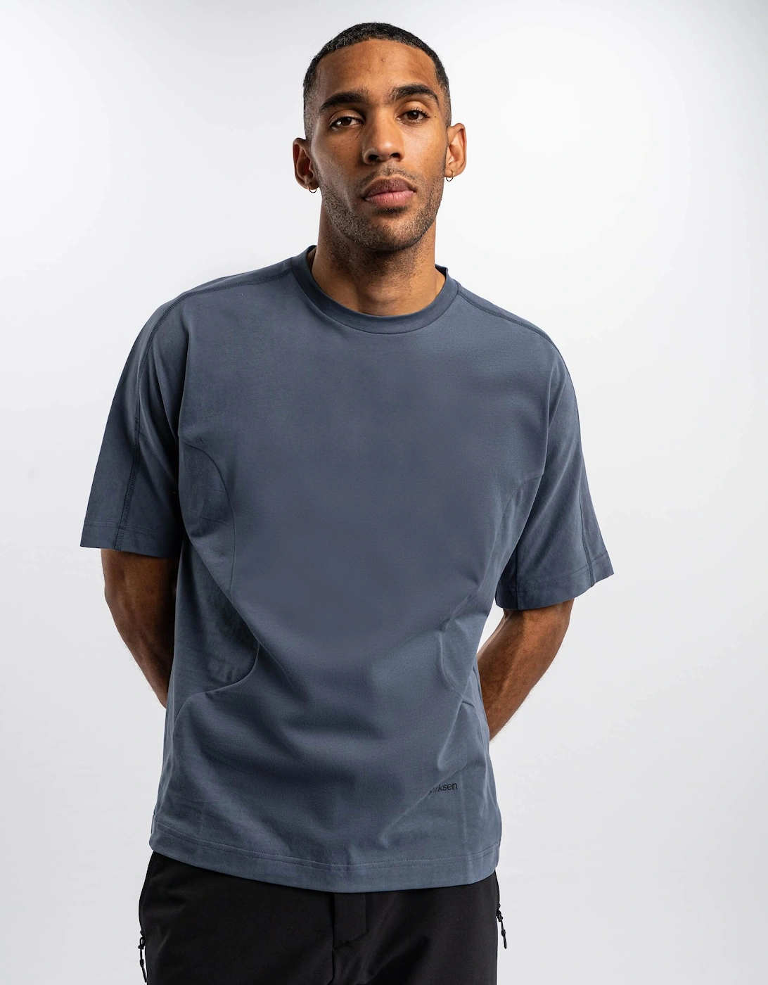 Arksen Men's Ursa Organic Cotton T-Shirt - Blue - Size: 36