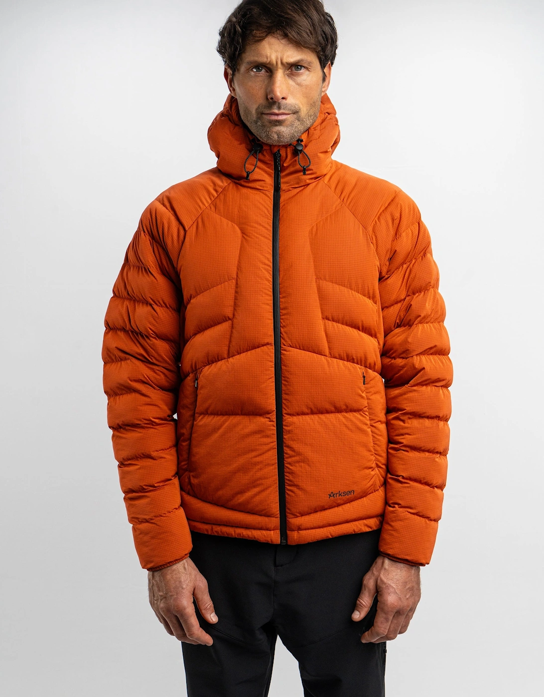 Arksen Men's Shiya Insulated Jacket - Orange - Size: 40/Regular