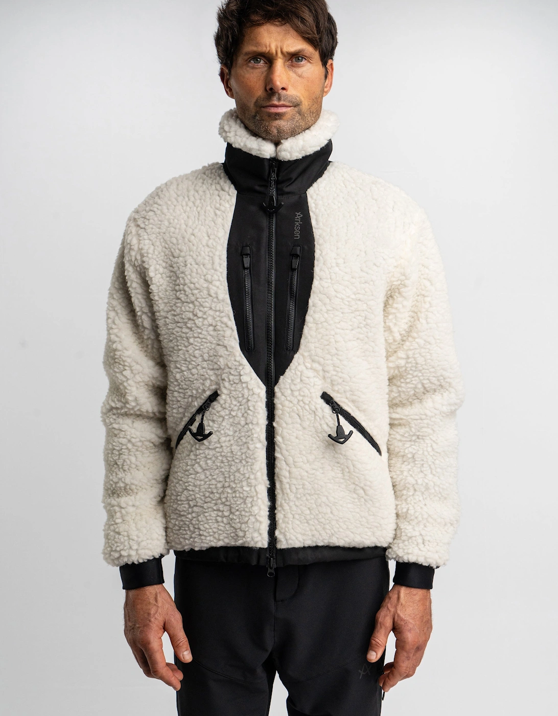 Arksen Arksen Men's Vellum Sherpa Wool Fleece - Tan