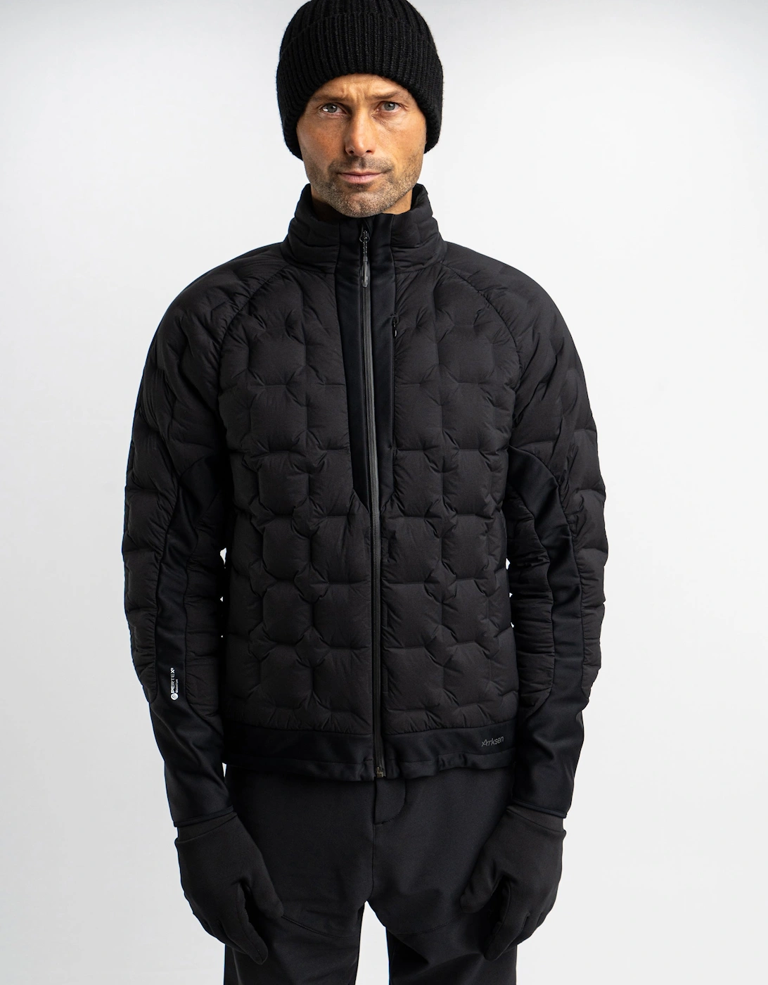 Arksen Men's Lentus Down Jacket - Black - Size: 44/Regular