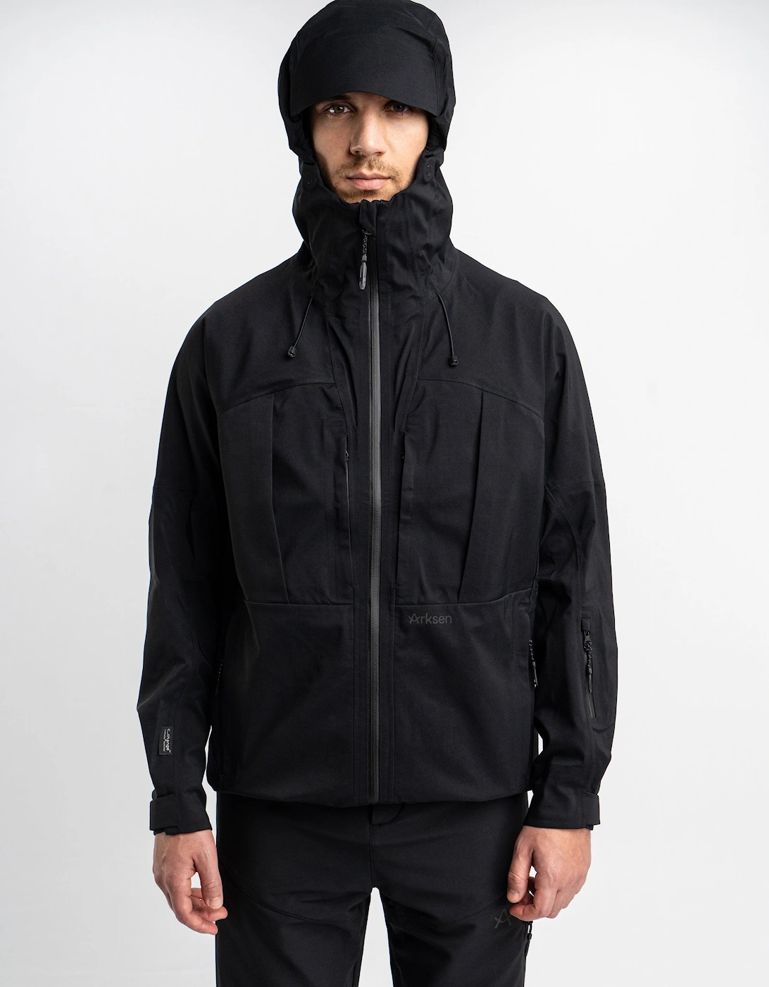 Arksen Men's Obex 3L Waterproof Jacket - Black - Size: 40/Regular