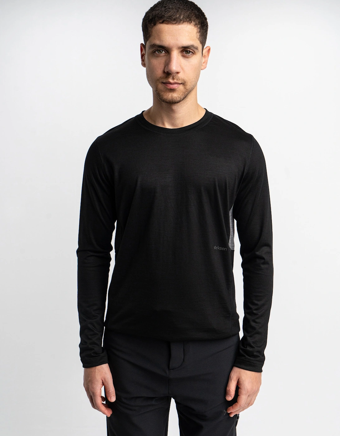 Arksen Men's Sivo Long Sleeve Base Layer - Black - Size: 40