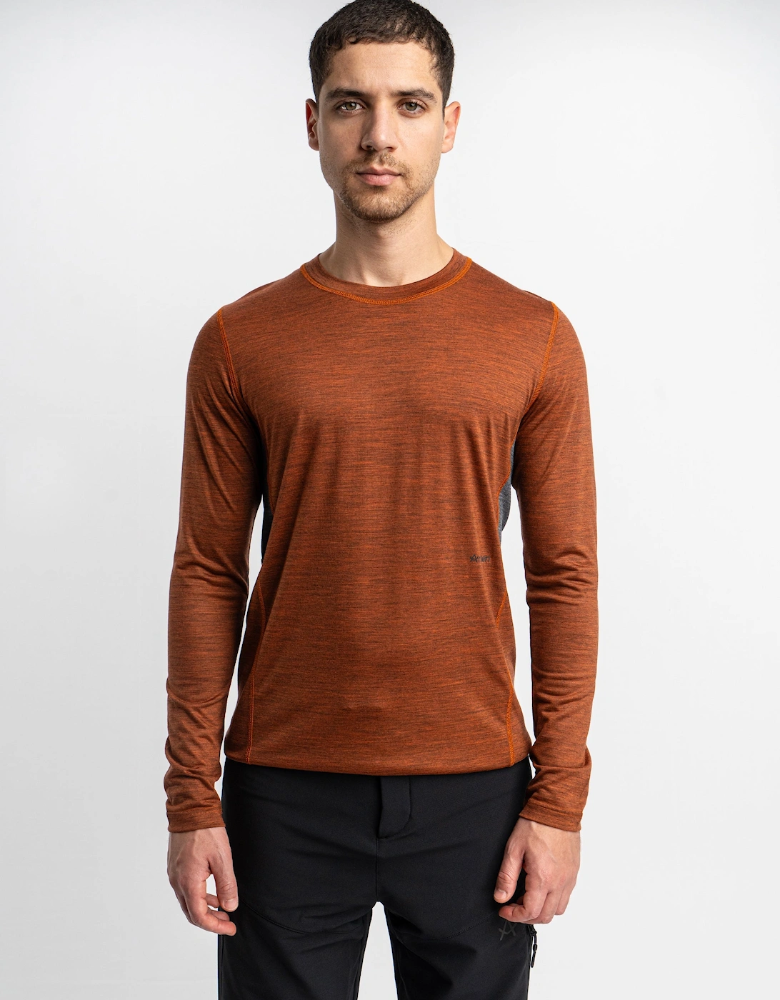 Arksen Arksen Men's Sivo Long Sleeve Base Layer - Orange