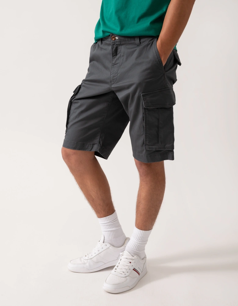 Mens Relaxed Twill Cargo Shorts