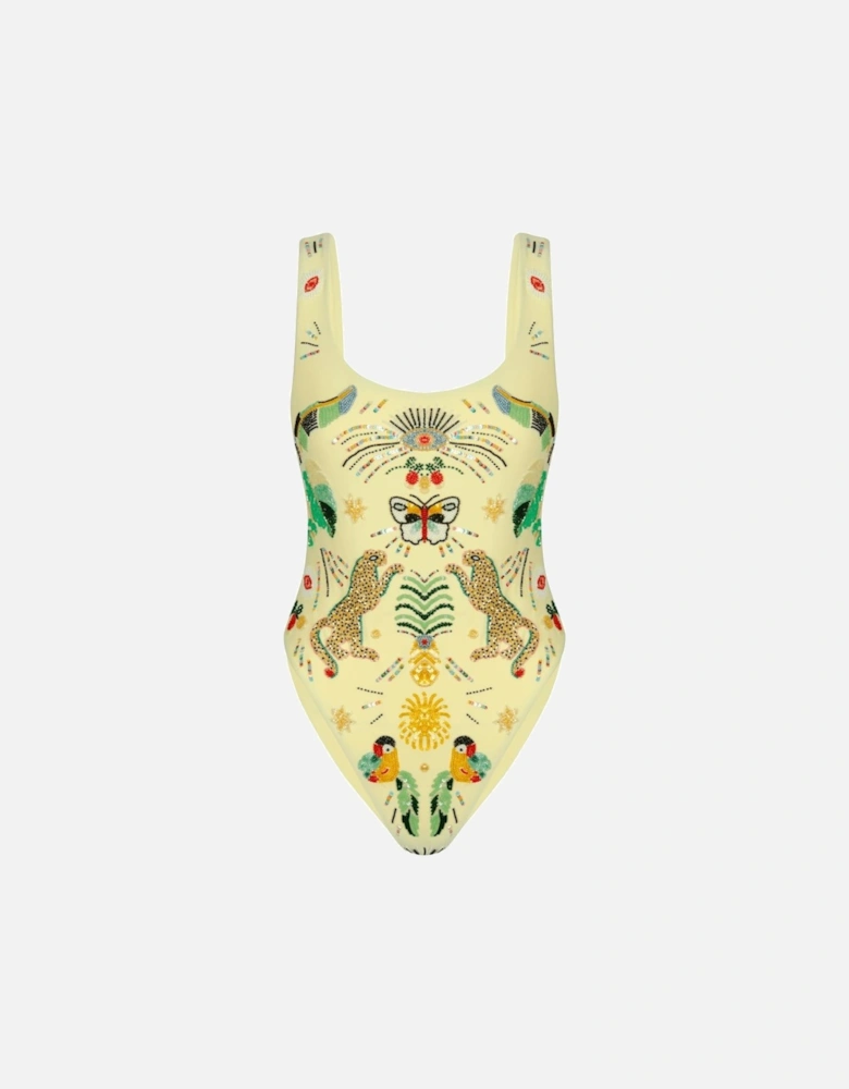 Willow Hand Embroidered Swimsuit