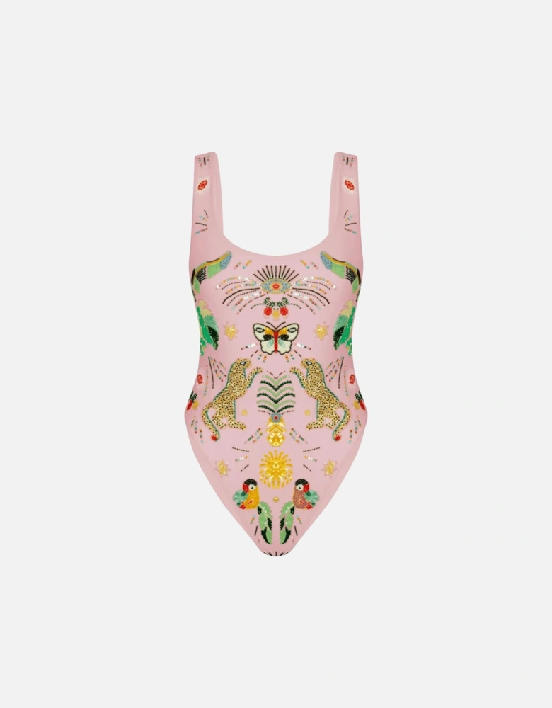 Willow Hand Embroidered Swimsuit Multi Colour