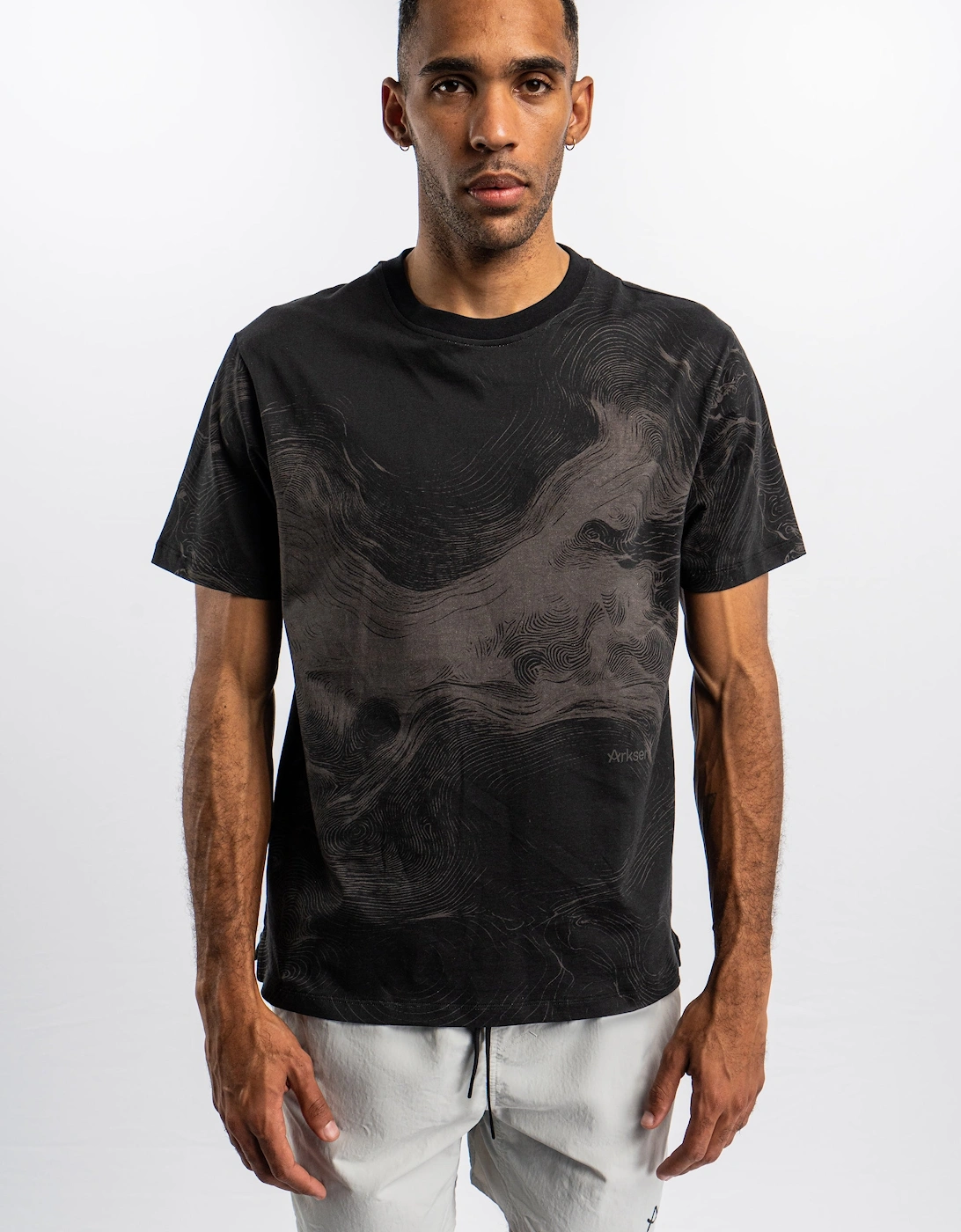 Arksen Arksen Men's Virtus Print T-Shirt - Black
