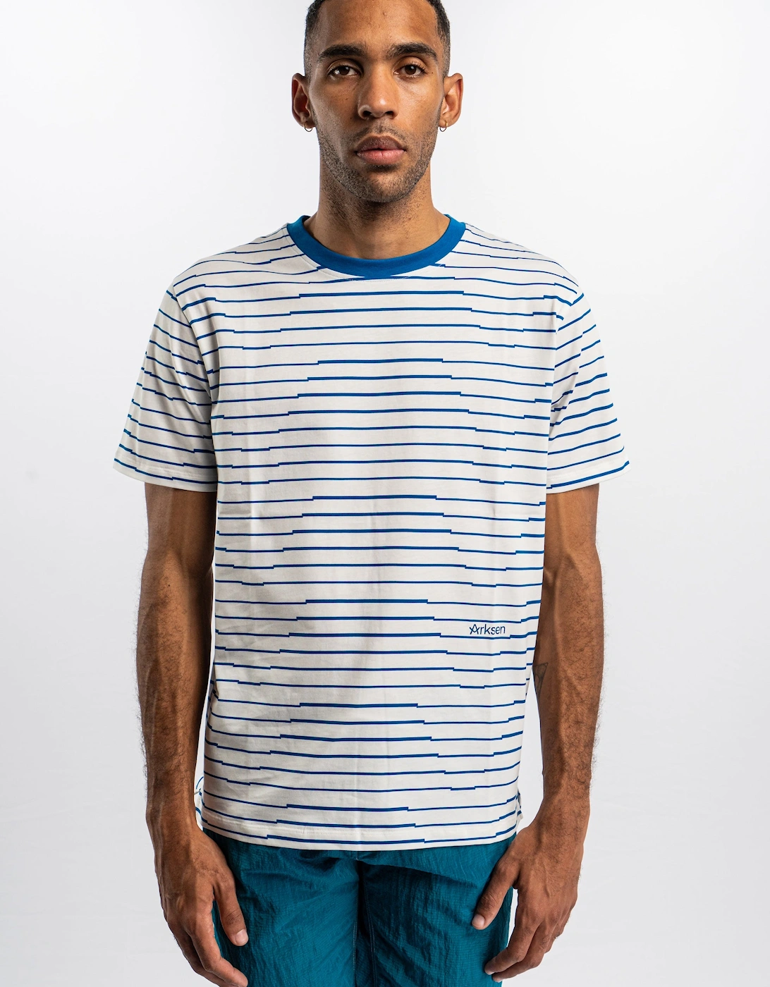 Arksen Arksen Men's Herne Stripe T-Shirt - White