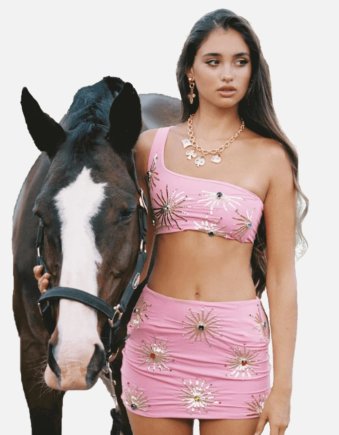Callie Co-ord Pink Top