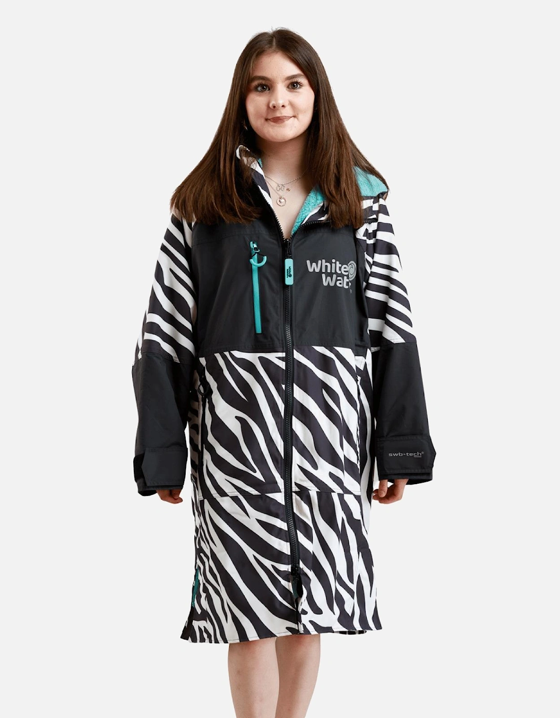 Junior Hard Shell Limited Edition Changing Robe - Zebra - 11-14Yrs, 2 of 1