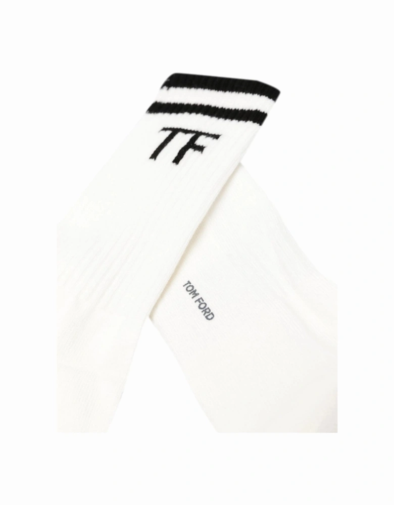 Ribbed TF Sport Socks White