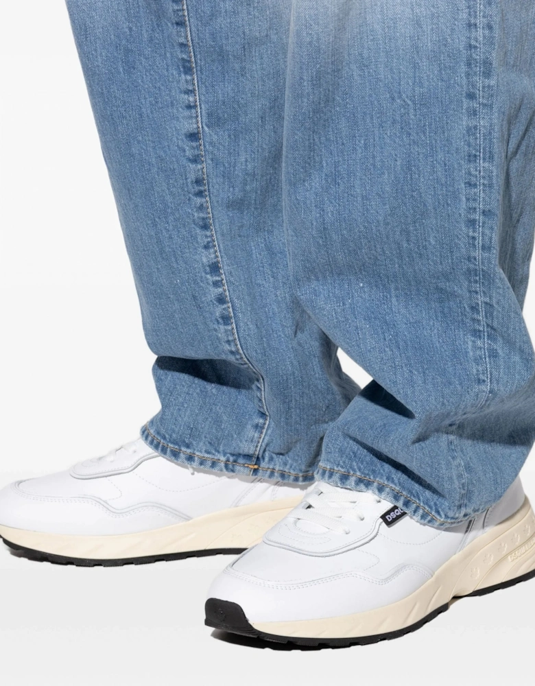 Leather Sneakers White