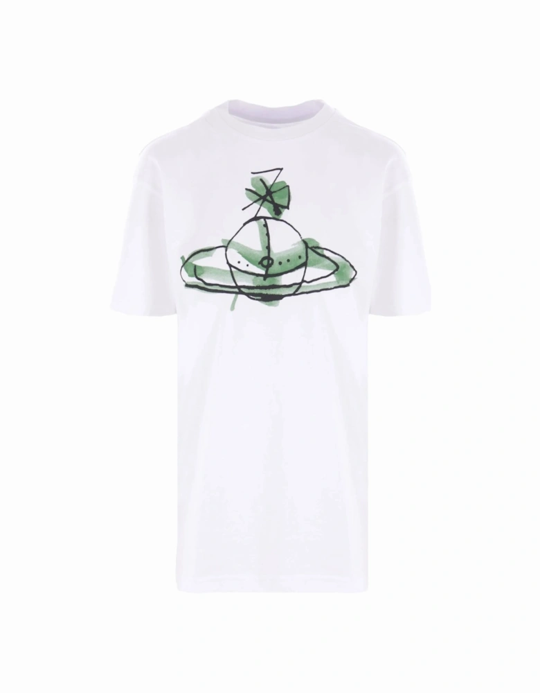 Drawn Orb Classic T-Shirt White