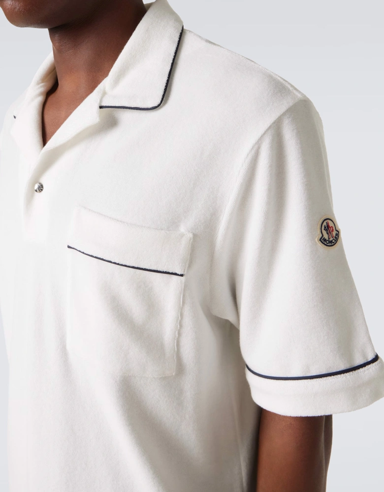 Towelling Shirt White