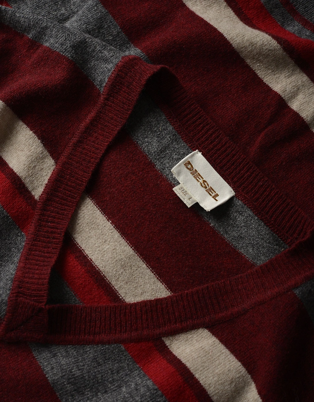 Striped V-Neck Jumper