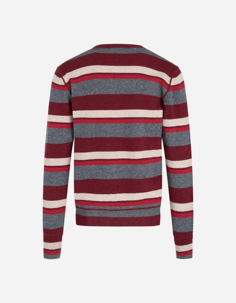 Striped V-Neck Jumper