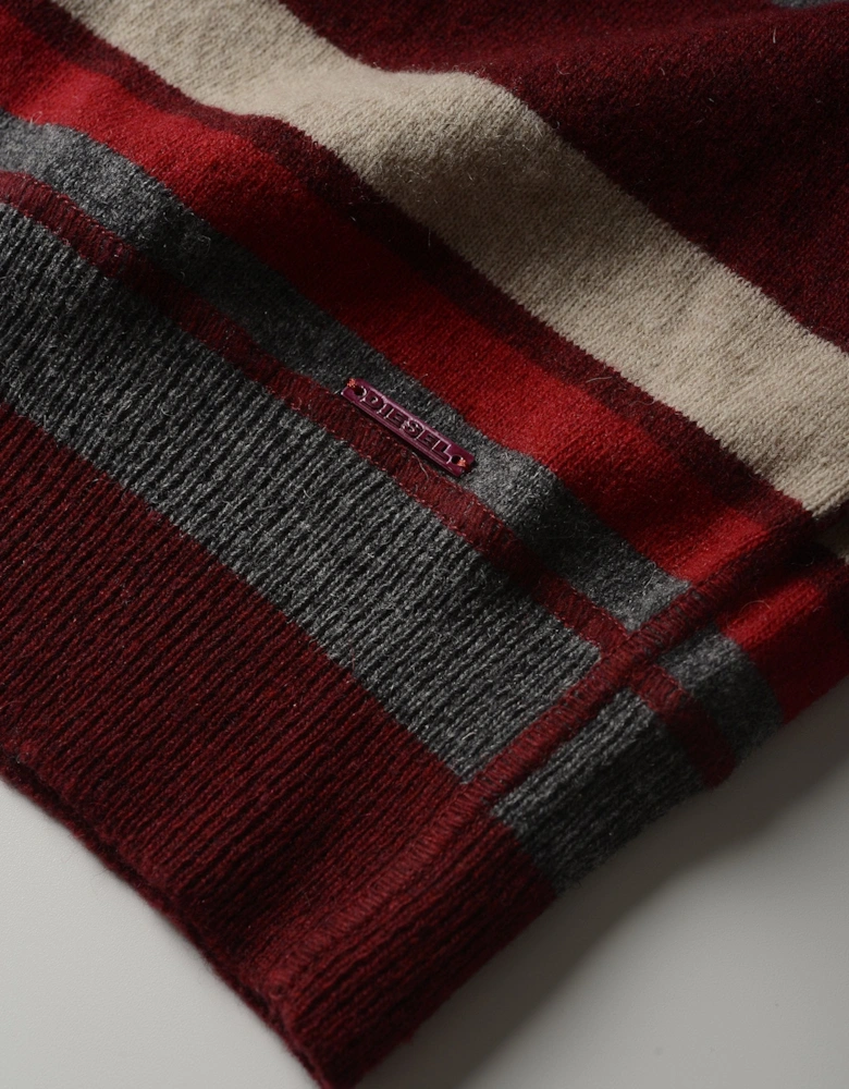 Striped V-Neck Jumper