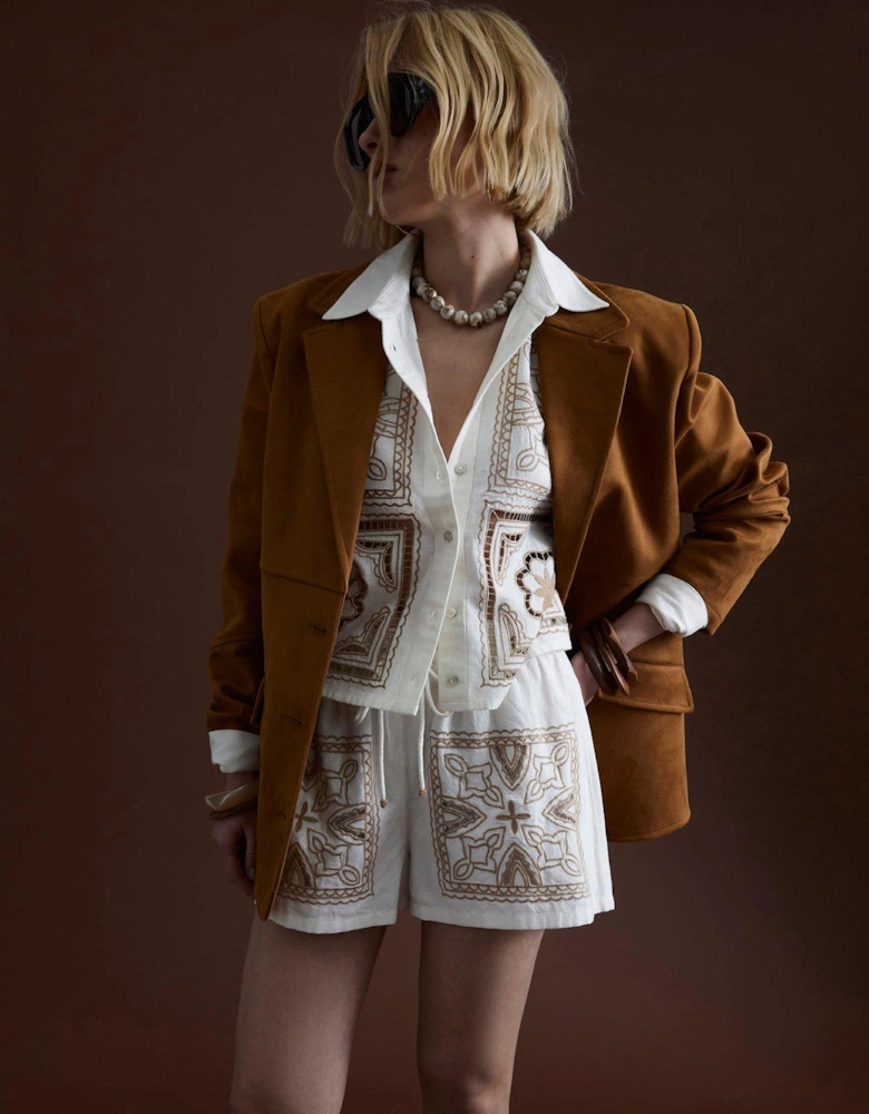 Cutwork Short - Cream