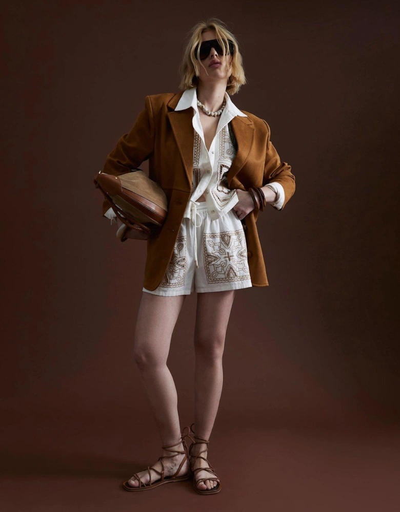 Cutwork Short - Cream