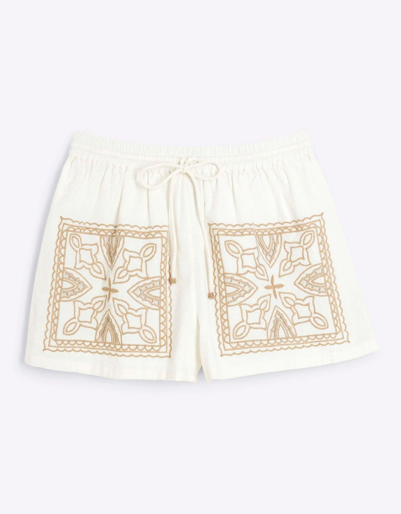 Cutwork Short - Cream