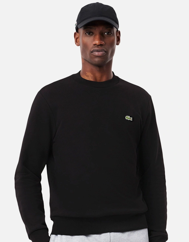 Fleece Crew Sweatshirt Black