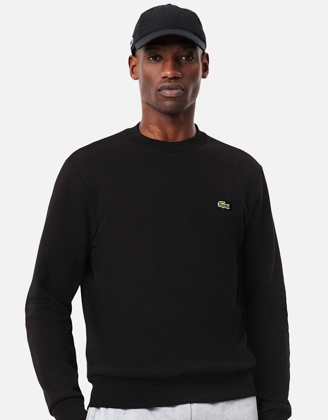 Fleece Crew Sweatshirt Black