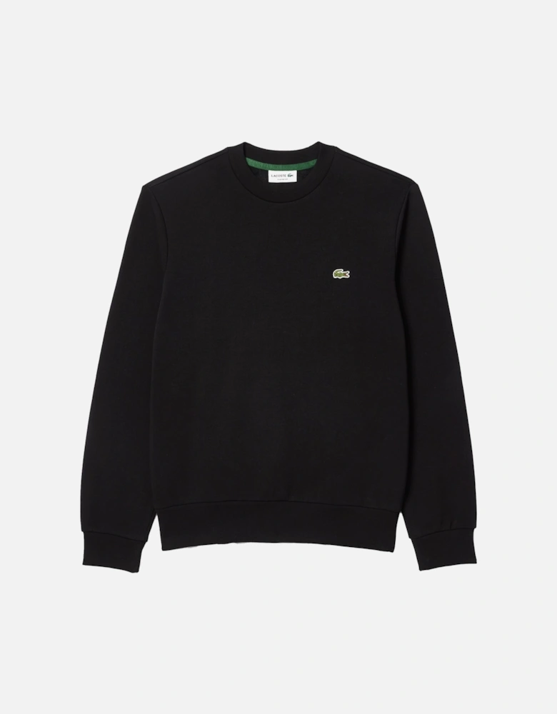 Fleece Crew Sweatshirt Black