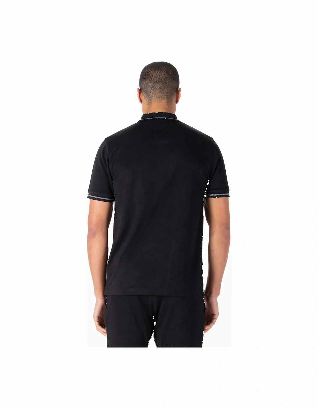 Luke1977 Saxon Textured Polo Shirt - Black