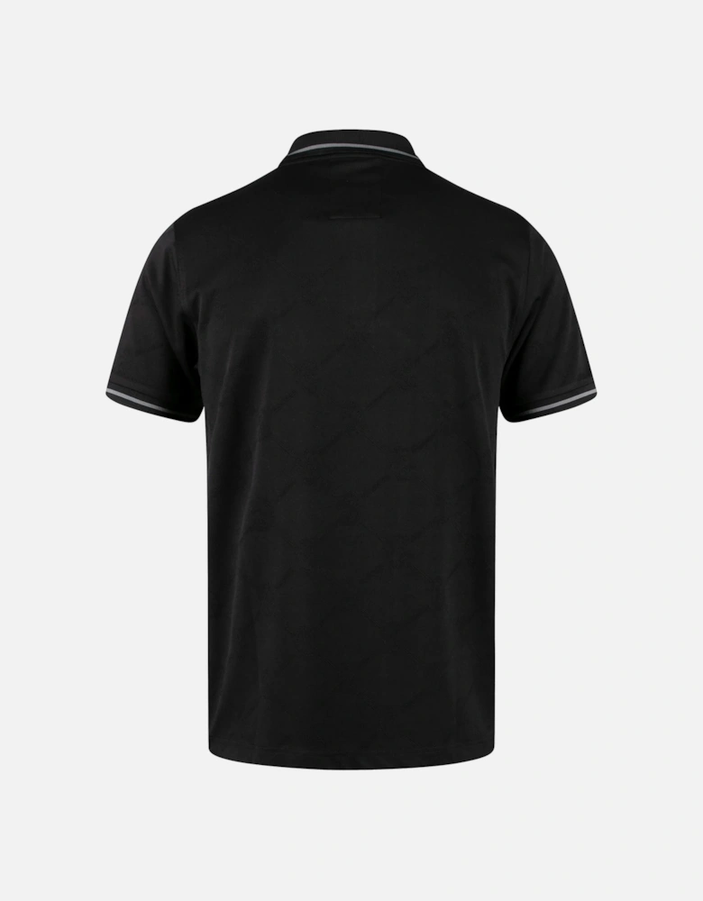 Luke1977 Saxon Textured Polo Shirt - Black