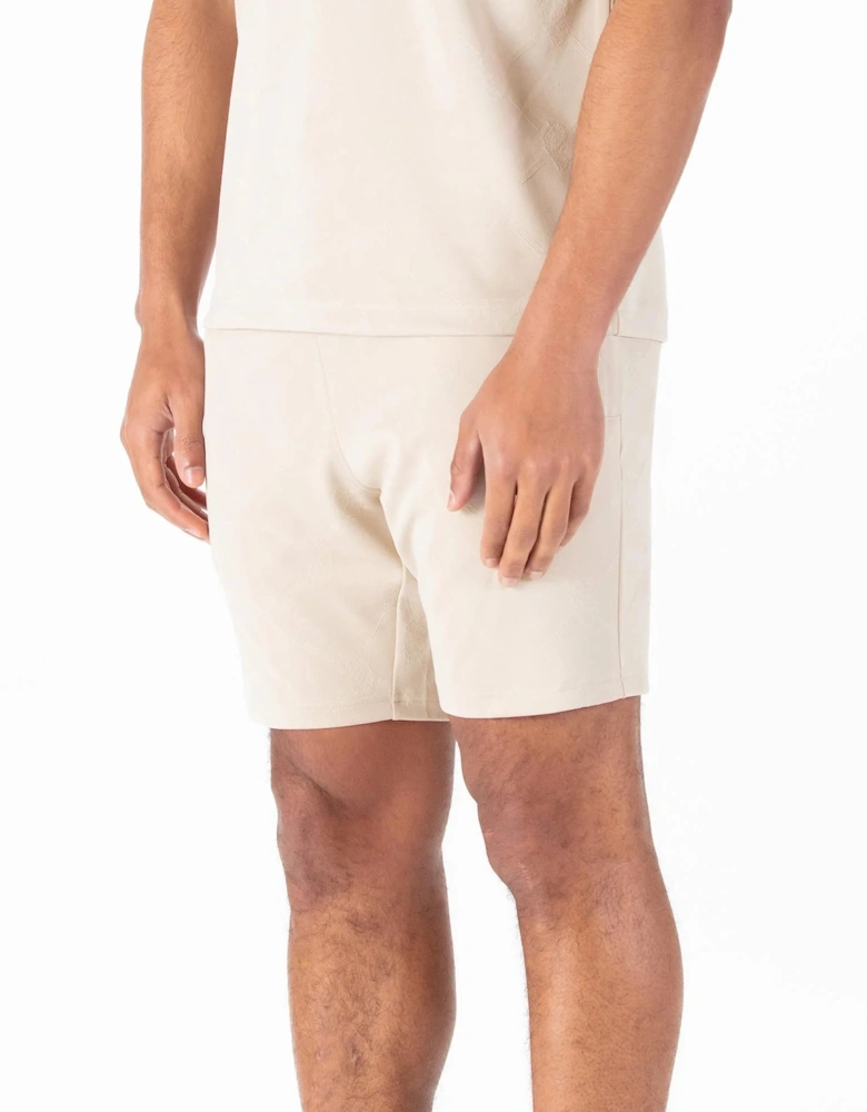 Phoenix Textured Shorts - Dark Ecru