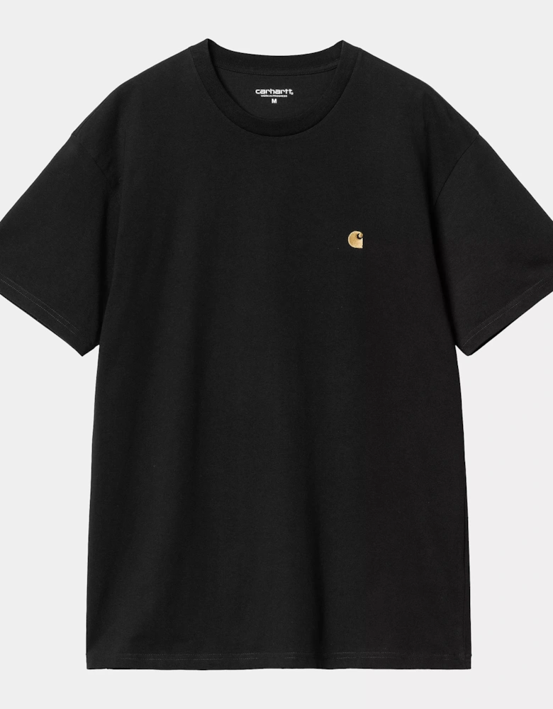 CARHARTT S/S CHASE T-SHIRT BLACK/GOLD