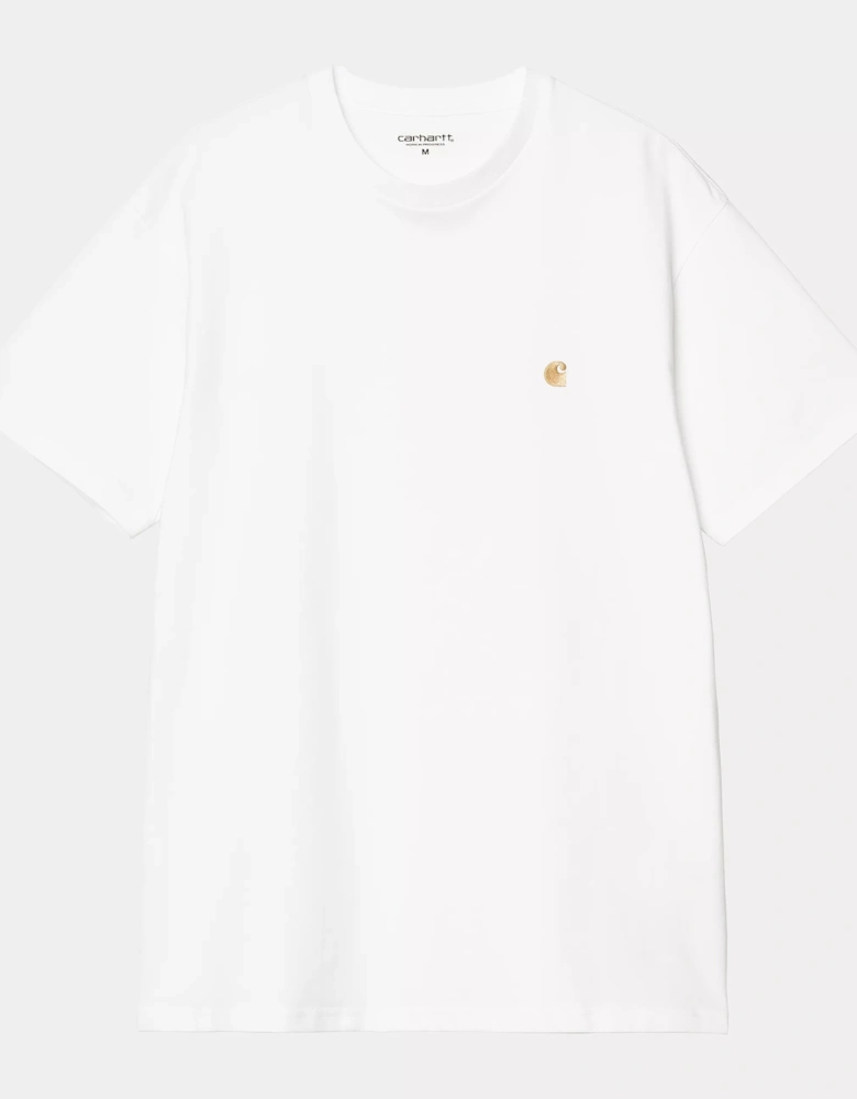 CARHARTT S/S CHASE T-SHIRT WHITE/GOLD